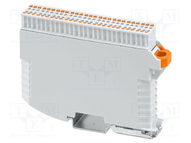 Enclosure: for DIN rail mounting; Y: 113.3mm; X: 18.9mm; Z: 76.5mm