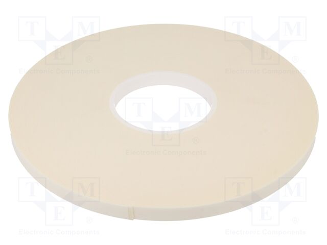 Tape: fixing; W: 12mm; L: 33m; Thk: 1mm; two-sided adhesive; white
