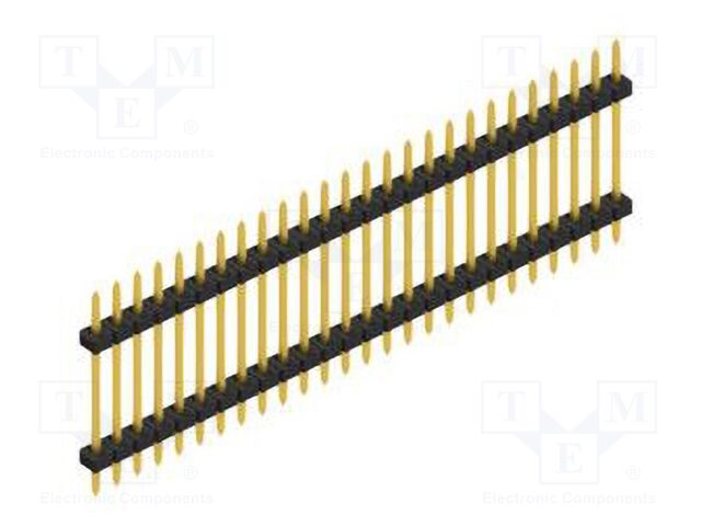 Connector: pin strips; pin header; male; PIN: 26; 2mm; THT; 1x26