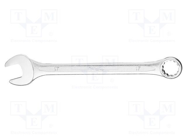 Wrench; combination spanner; 17mm; Chrom-vanadium steel; L: 210mm