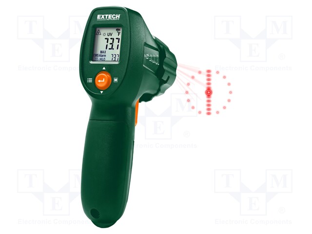 Infrared thermometer; LCD,with a backlit; -30÷500°C; ε: 0,1÷1