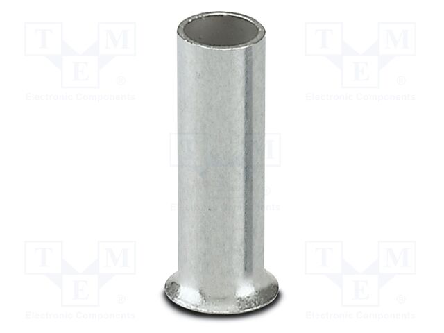 Tip: bootlace ferrule; non-insulated; copper; 1.5mm2; tinned; 7mm
