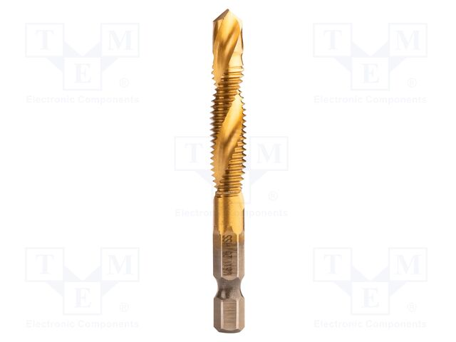 High speed steel; M8; 1.25; L: 69mm; for internal thread; 1/4"