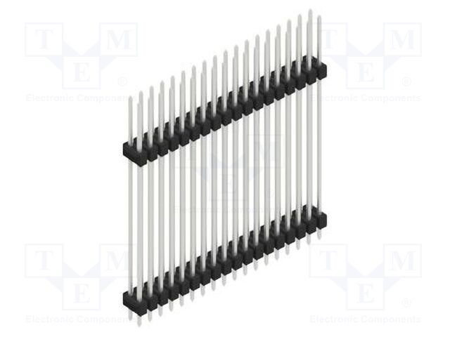 Connector: pin strips; pin header; male; PIN: 36; 2.54mm; THT; 2x18