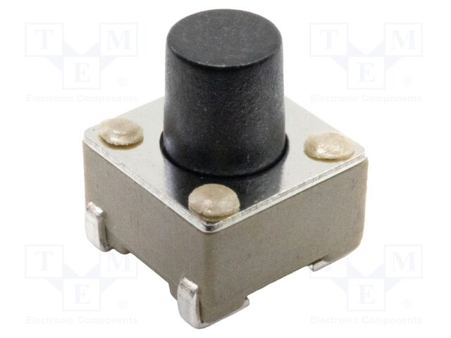 Microswitch TACT; SPST-NO; Pos: 2; 0.05A/12VDC; SMT; none; 1.6N