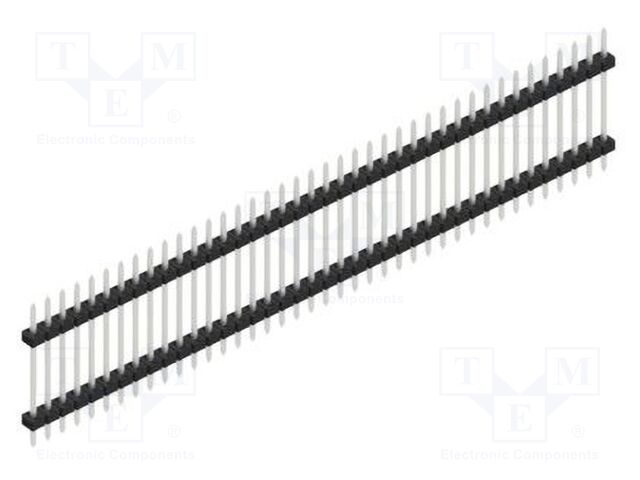 Connector: pin strips; pin header; male; PIN: 40; 2mm; THT; 1x40