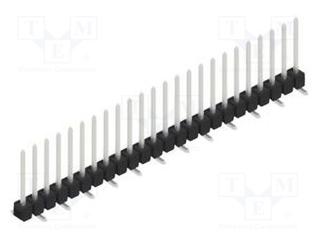Connector: pin strips; pin header; male; PIN: 24; 2.54mm; SMT; 1x24