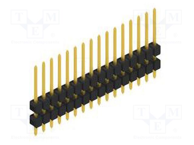 Connector: pin strips; pin header; male; PIN: 16; 2.54mm; THT; 1x16