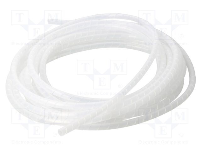 Spiral wrapping; ØBundle : 5÷20mm; polyetylene; natural; L: 5m