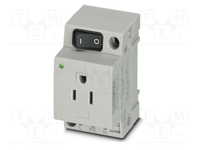 Connector: AC supply; socket; female; 15A; PIN: 3; screw terminal