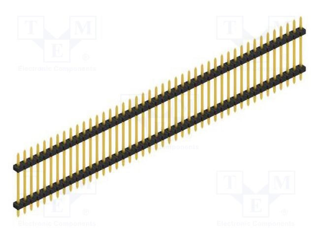 Connector: pin strips; pin header; male; PIN: 44; 2mm; THT; 1x44