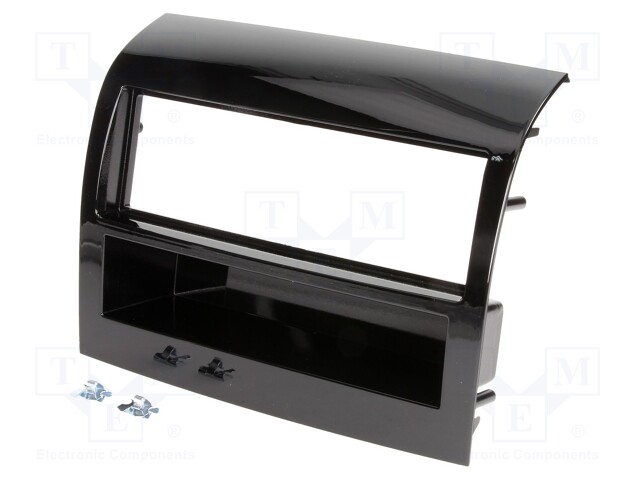 Radio mounting frame; Fiat; 1 DIN; black gloss