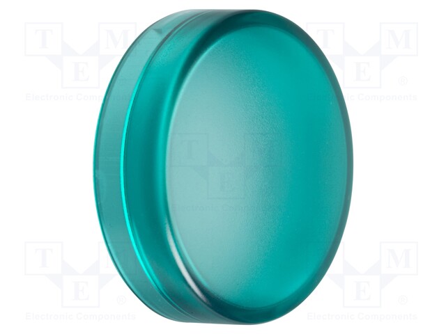 Indicator Lens, Green, Round, 22 mm, Lens Cap, Schneider Harmony XB Series Pilot Lights