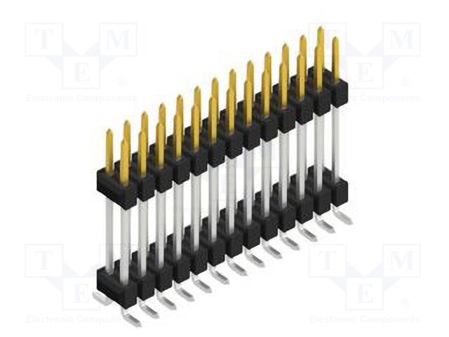 Connector: pin strips; pin header; male; PIN: 26; 2.54mm; SMT; 2x13