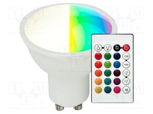 LED lamp; GU10; 420lm; 110°; CRImin: 80; 40W; Energy.cl: G