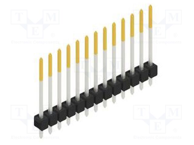 Connector: pin strips; pin header; male; PIN: 13; 2.54mm; THT; 1x13