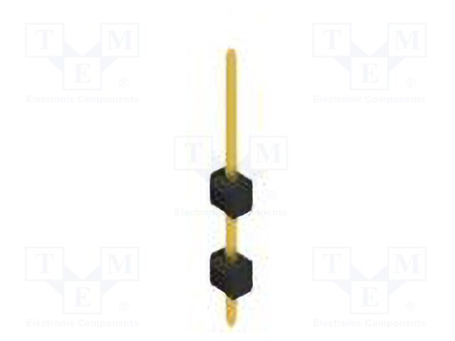 Connector: pin strips; pin header; male; PIN: 1; 2.54mm; THT; 1x1