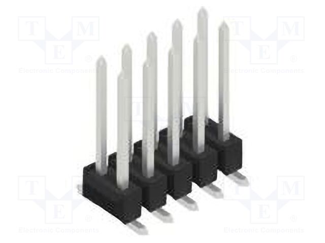 Connector: pin strips; pin header; male; PIN: 10; 2.54mm; SMT; 2x5