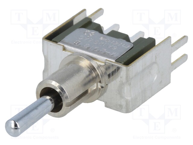 Switch: toggle; Pos: 3; SPDT; (ON)-OFF-(ON); 6A/125VAC; -30÷85°C