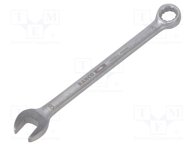 Wrench; combination spanner; 8mm; Overall len: 120mm; ISO 691
