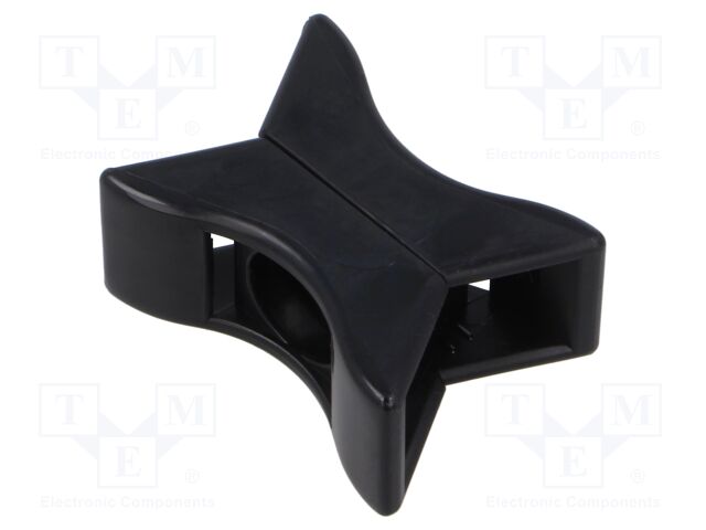 Cable Tie Mount, Duo Swivel, Cable Tie, Black, Nylon 6.6 (Polyamide 6.6), 31.2 mm, 41.7 mm