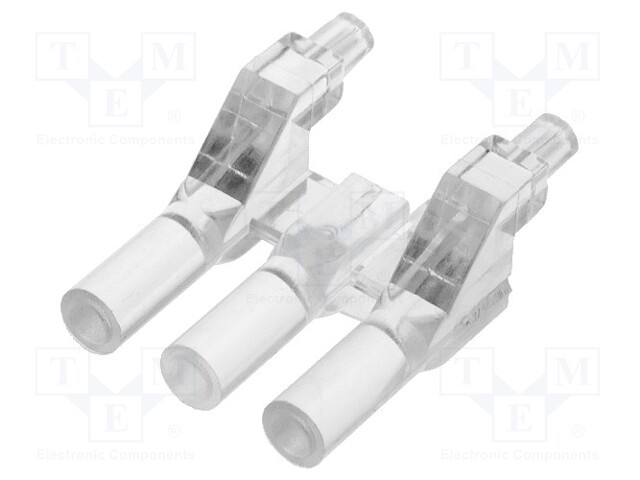 Fibre for LED; round; Ø3mm; No.of mod: 3; Front: flat