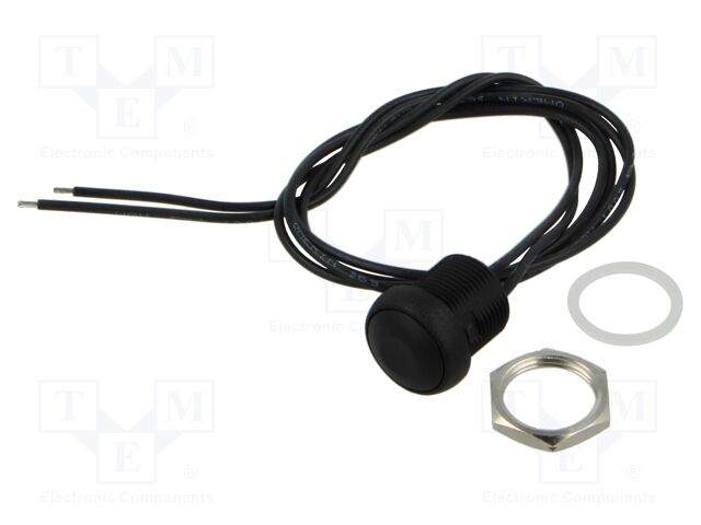 Switch: push-button; Pos: 2; SPST-NO; 0.2A/48VDC; OFF-(ON); IP67