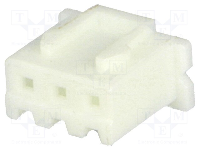 Plug; wire-board; female; XH; 2.5mm; PIN: 3; w/o contacts; for cable