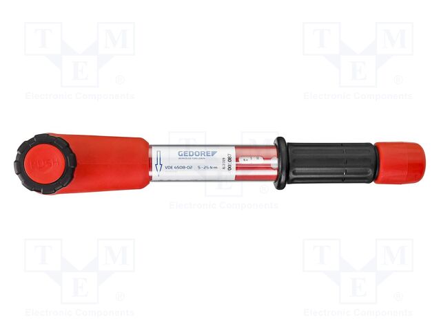 Wrench; torque,with ratchet; 319mm; Kind of socket: square; 3/8"
