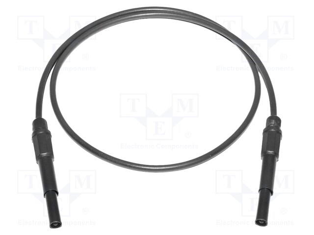 Test lead; 20A; banana plug 4mm,both sides; Urated: 1kV; Len: 0.6m