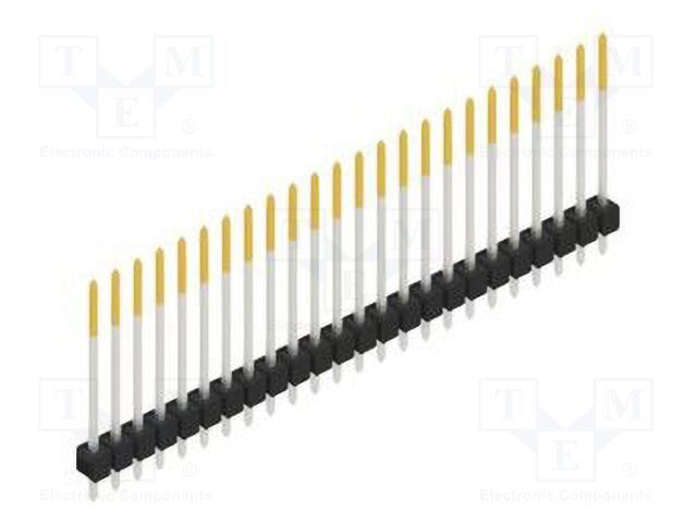 Connector: pin strips; pin header; male; PIN: 24; 2.54mm; THT; 1x24