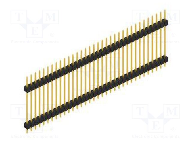 Connector: pin strips; pin header; male; PIN: 34; 2.54mm; THT; 1x34