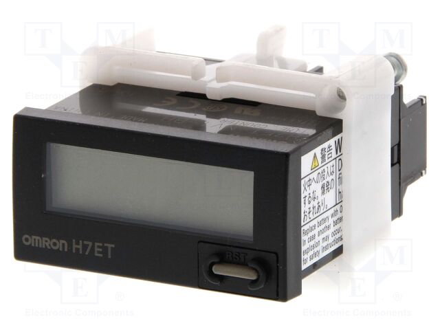 Counter: electronical; with access lock; working time; LCD