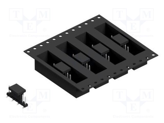 Connector: pin strips; pin header; male; PIN: 7; 2mm; SMT; 1x7; 100V