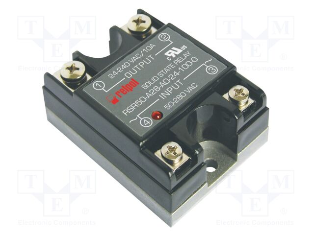 Relay: solid state; Ucntrl: 4÷32VDC; 25A; 48÷480VAC; RSR50; 1-phase