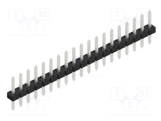Connector: pin strips; pin header; male; PIN: 19; 2mm; THT; 1x19