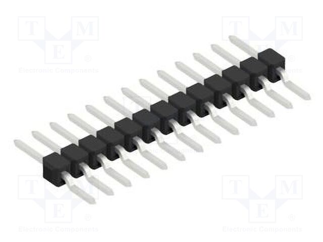Connector: pin strips; pin header; male; PIN: 13; 2.54mm; SMT; 1x13