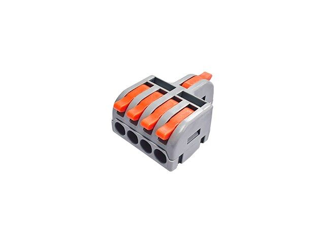 Quick splice; 20A; 600V; for cable; spring clamp; grey; 0.2÷4mm2