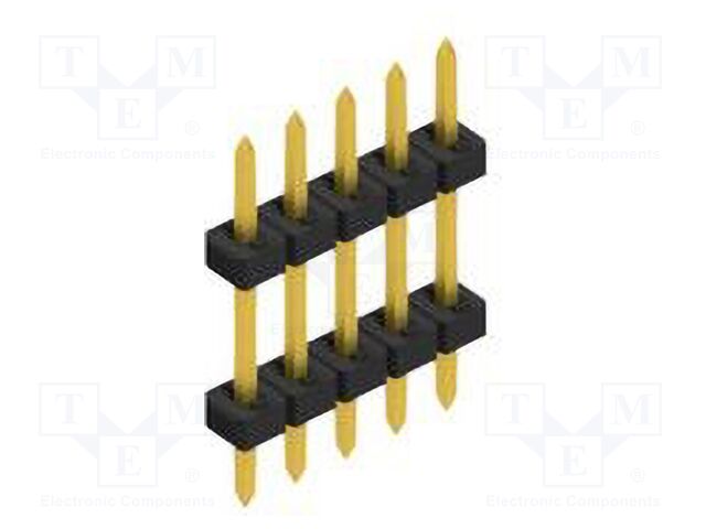 Connector: pin strips; pin header; male; PIN: 5; 2mm; THT; 1x5; 100V