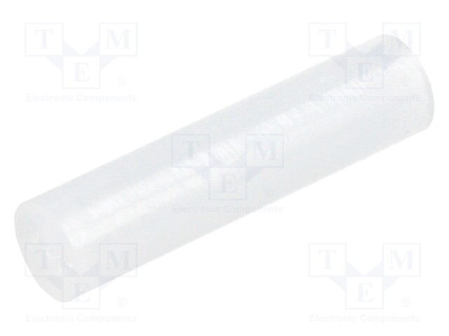 Spacer sleeve; LED; Øout: 5mm; ØLED: 5mm; L: 20.5mm; natural; UL94V-2