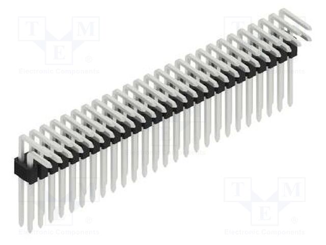 Connector: pin strips; pin header; male; PIN: 52; 1.27mm; THT; 2x26