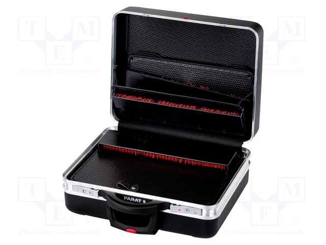 Suitcase: tool case on wheels; 490x250x400mm; X-ABS; 33l