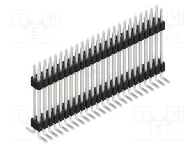 Connector: pin strips; pin header; male; PIN: 48; 1.27mm; SMT; 2x24