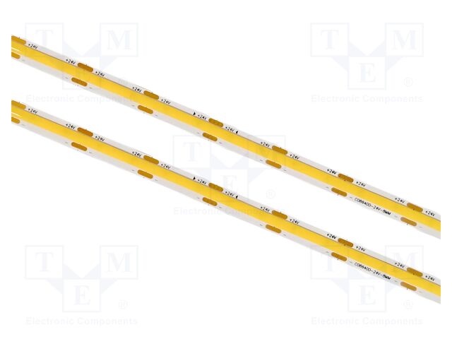 COB LED tape; white cold; 8mm; IP20; 8W/m; CRImin: 90; 24VDC