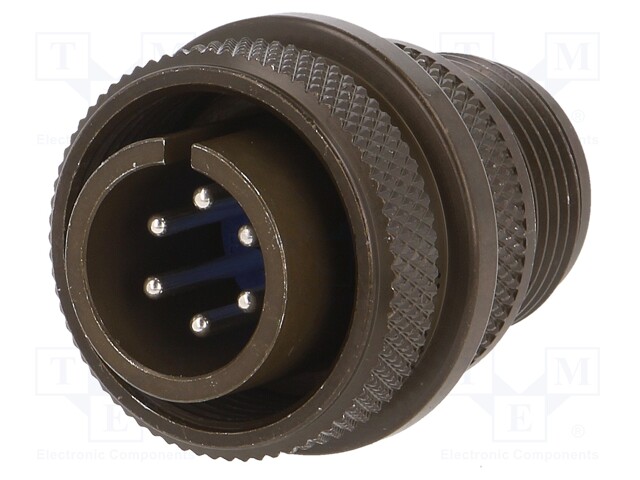 Connector: circular; Series: 97; plug; male; PIN: 6; silver plated