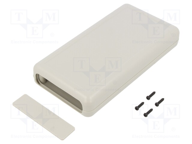 Enclosure: with panel; light grey