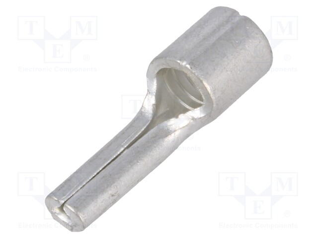 Wire pin terminal; 4.3mm; 2.4mm; 10mm2; crimped; for cable; flat