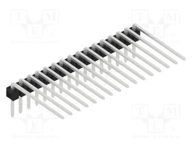 Connector: pin strips; pin header; male; PIN: 16; 2.54mm; THT; 1x16