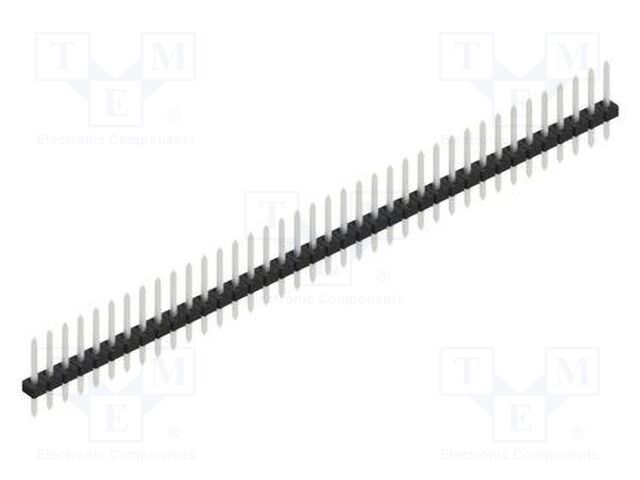 Connector: pin strips; pin header; male; PIN: 38; 2mm; THT; 1x38