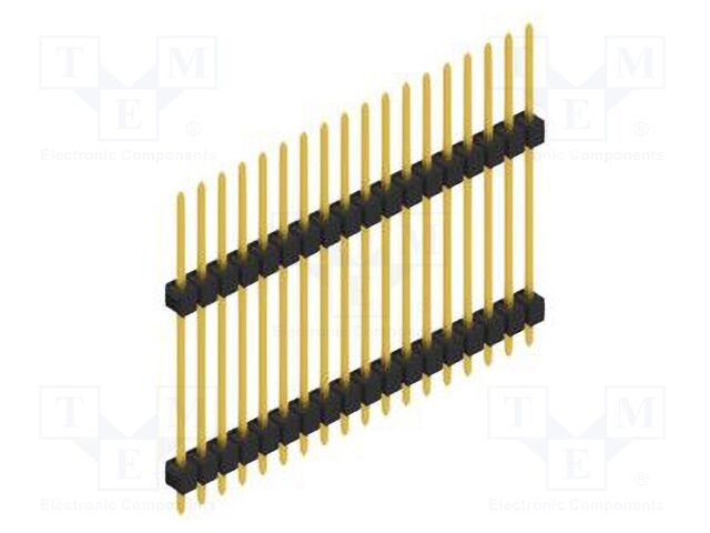 Connector: pin strips; pin header; male; PIN: 18; 2.54mm; THT; 1x18